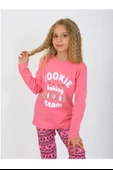 Kız Çocuk Uzun Kollu %100 Pamuklu Pijama Takımı 6/9 Yaş - 2