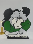 Kişiselleştirilmiş Mutlu Aile 3D Baskı Masa Dekoru Özel Çift Hediyesi Sevgililer Günü, Yıldönümü veya Doğum Günü Hatırası - 5