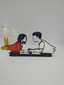 Kişiselleştirilmiş Melek Çift 3D Baskılı Masa Dekoru Benzersiz Sevgililer Günü Hediyesi Yıldönümü Hatırası - 5