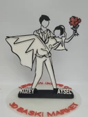 Dans Eden Aşk 3D Baskı Romantik Sevgililer Günü Hediyesi Benzersiz Yıldönümü Dekoru - 7