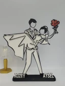 Dans Eden Aşk 3D Baskı Romantik Sevgililer Günü Hediyesi Benzersiz Yıldönümü Dekoru - 5