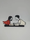 Kişiselleştirilmiş Melek Çift 3D Baskılı Masa Dekoru Benzersiz Sevgililer Günü Hediyesi Yıldönümü Hatırası - 6