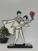 Dans Eden Aşk 3D Baskı Romantik Sevgililer Günü Hediyesi Benzersiz Yıldönümü Dekoru - 4