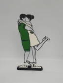 Kişiselleştirilmiş Çift 3D Baskılı Masa Dekoru Romantik Sevgililer Günü Hediyesi Yıldönümü Hatırası Sevgiyle El Yapımı - 6