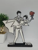 Dans Eden Aşk 3D Baskı Romantik Sevgililer Günü Hediyesi Benzersiz Yıldönümü Dekoru - 1