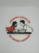 Kişiselleştirilmiş Melek Çift 3D Baskılı Masa Dekoru Benzersiz Sevgililer Günü Hediyesi Yıldönümü Hatırası - 7