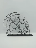 Kişiselleştirilmiş Çift 3D Baskı Masa Dekoru, Özel Çift Masa Dekoru, Sevgililer Günü Hediyesi, Sevgililer Günü Hediyesi, Yıldönümü Hediye Dekoru - 6