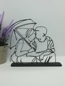 Kişiselleştirilmiş Çift 3D Baskı Masa Dekoru, Özel Çift Masa Dekoru, Sevgililer Günü Hediyesi, Sevgililer Günü Hediyesi, Yıldönümü Hediye Dekoru - 3