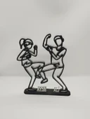 Kişiselleştirilmiş Aşk Dansı 3D Baskı Masa Dekoru, Özel Çift Masa Dekoru, Sevgililer Günü Hediyesi, Sevgililer Günü Hediyesi, Yıldönümü Hediye Dekoru - 5