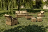 Btk Concept Oscar Rattan Bahçe Mobi̇lyasi 3+1+1 Masali Garanti̇li̇ - 1
