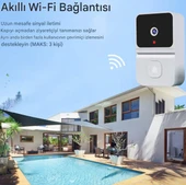 Kamera Kapı Zili Mikrofon Hoparlör HD Gece Görüş APP Kontrolü Ev İçin Akıllı Video kapı Zili - 3