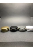 100 CC METAL KUTU - GOLD -GÜMÜŞ-BEYAZ-SİYAH TENEKE KUTU - KÜÇÜK METAL KUTU -METAL TENEKE KUTU 4 ADET - 3
