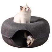 Donot Keçe Kedi Tünel Yatağı 60x28cm - 2