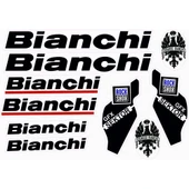 Bianchi Bisiklet Sticker Etiket Seti Siyah A4 - 1