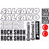 Salcano Bisiklet Sticker Etiket Seti Siyah A4 - 1