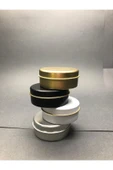 100 CC METAL KUTU - GOLD -GÜMÜŞ-BEYAZ-SİYAH TENEKE KUTU - KÜÇÜK METAL KUTU -METAL TENEKE KUTU 4 ADET - 1