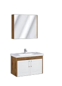 UBM Alaçatı 80 cm Banyo Dolabı Seti Beyaz - 1