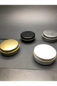 100 CC METAL KUTU - GOLD -GÜMÜŞ-BEYAZ-SİYAH TENEKE KUTU - KÜÇÜK METAL KUTU -METAL TENEKE KUTU 4 ADET - 2