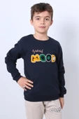 ERKEK ÇOCUK ŞARDONLU SWEAT MOOD NAKIŞ DETAYLI RİBANALI E35 thumbnail 10
