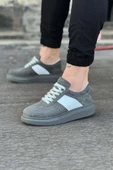 WG011 Gri Süet Erkek Casual Ayakkabı thumbnail 1