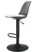 Bürocci Nadya Bar Sandalyesi -  Beyaz Deri - Mat Siyah Ayaklı Yüksek Bar Taburesi - 9537Y0109 thumbnail 3