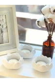 Lotus Çiçeği Dekoratif Mumluk 3'Lü Set - 2
