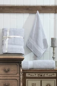 Upstyle 2'li %100 Pamuk Banyo Havlu Seti  Gri 90x160 cm ve 50x90 cm Yumuşak ve Emici - 2