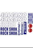 Salcano Bisiklet Sticker Etiket Seti Mavi A4 - 1