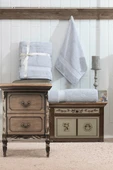 Upstyle 2'li %100 Pamuk Banyo Havlu Seti  Gri 90x160 cm ve 50x90 cm Yumuşak ve Emici - 1