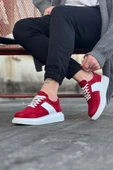 WG011 Kırmızı Süet Erkek Casual Ayakkabı thumbnail 2
