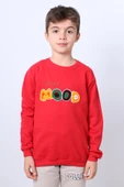 ERKEK ÇOCUK ŞARDONLU SWEAT MOOD NAKIŞ DETAYLI RİBANALI E35 thumbnail 5