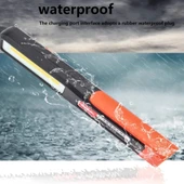 Manyetik Tamirci El Feneri 3 Modlu Şarjlı COB Xpe Led Acil Durum Kamp Tamir İkaz Lambası Askılı 3 adet - 6