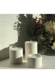 DEKORATİF 3'LÜ TEALİGHT MUMLUK SETİ - 2