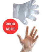 Şeffaf Eldiven 2000 Adet Hışır Poşet Eldiven Kullan At Eldiven - 1
