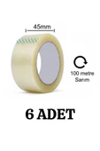 Koli Bandı Şeffaf 45 Mm X 100 Metre 6 Adet - 1