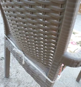 2 Adet Rattan Tek Alt Sandalye Minderi, Extra Kalın (Kalınlık 5cm)-İngiliz Gülü - 3