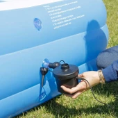 Elektrikli Çift Fonksiyonlu 3 Başlıklı Şişirme Pompası Araç Çakmak Girişli Elektrikli Pompa - 2