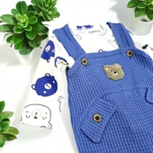 Ayıcık Desenli Erkek Bebek Tulum Set - 7