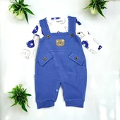 Ayıcık Desenli Erkek Bebek Tulum Set - 5