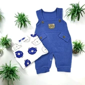 Ayıcık Desenli Erkek Bebek Tulum Set - 2