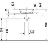 Duravit White Tulip Çanak Lavabo 43 cm - 3