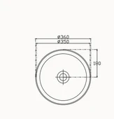 Isvea Infinity Tezgah Üstü Lavabo 36 cm - 3