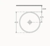 Isvea SistemaY Tezgah Üstü Lavabo 45 cm - 3