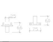 Tema Premium Bornoz Askılığı İkili Mat Siyah - 2