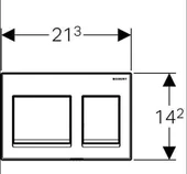 Geberit Alpha35 Kumanda Paneli Mat Krom - 2