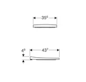 Geberit Acanto Klozet Kapağı Yavaş Kapanır - 3