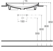 Isvea Infinity Inset Lavabo 55 cm - 3