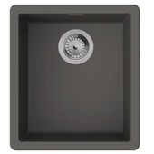 Hansgrohe S520-F350 Ankastre Granit Eviye Manuel gider seti ile Taş Grisi - 1