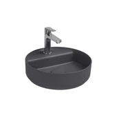 Isvea Infinity Batarya Delikli Tezgah Üzeri Lavabo 42cm Antrasit - 1