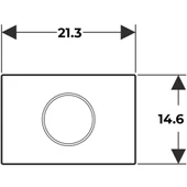 Geberit Sigma10 Fotoselli Kumanda Paneli Mat/Parlak 12 Cm Rezervuar İçin - Elektrikli - 2